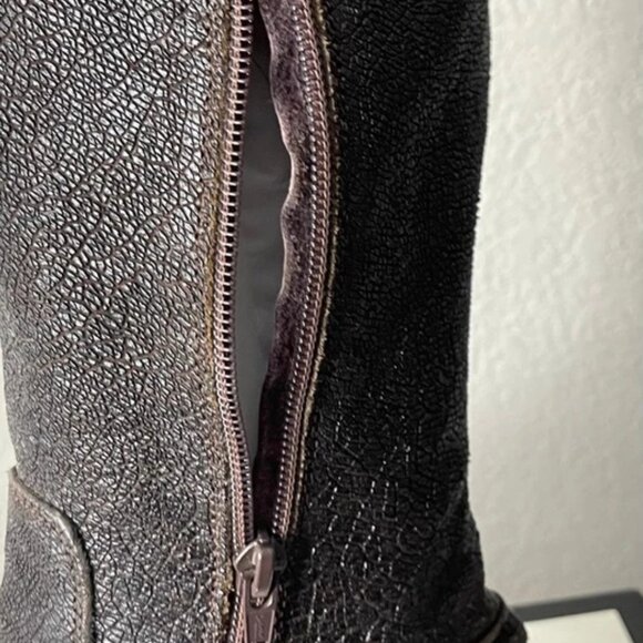 MOMA Avantgarde Brown Western High Boot Biker Motorcycle Zip Womens 9.5 US/40 EU - Picture 13 of 13